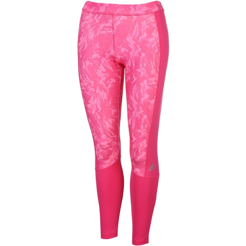 Adidas TechFit All Over Pattern Tights Womens, shock pink