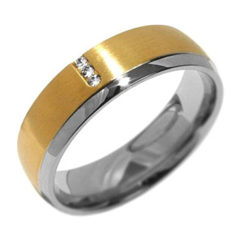 Silvego Snubní ocelový prsten pro ženy VIENNE RRC2046-Z
