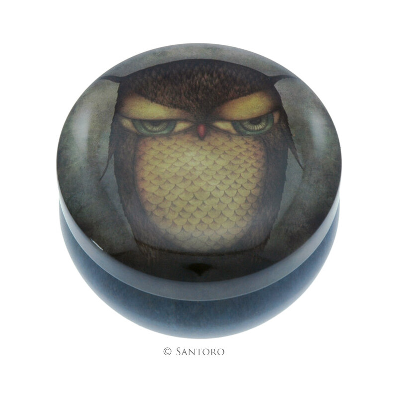 Santoro London - Kualtá Dekorativní krabička - Grumpy Owl