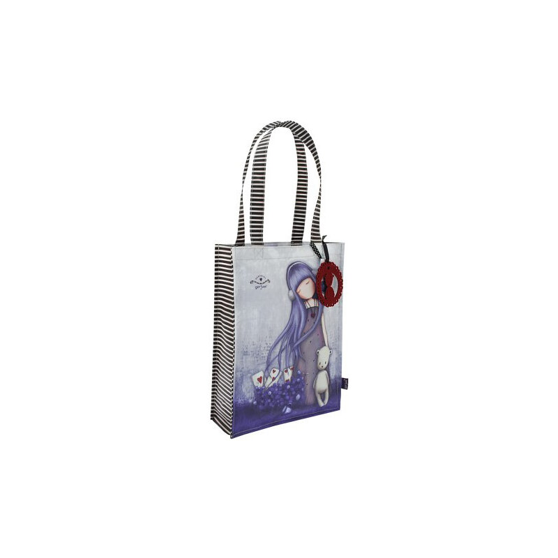 Santoro London - Nákupní taška (coated) - Gorjuss - Dear Alice Krémovo - Modrá;Krémovo - Modrá
