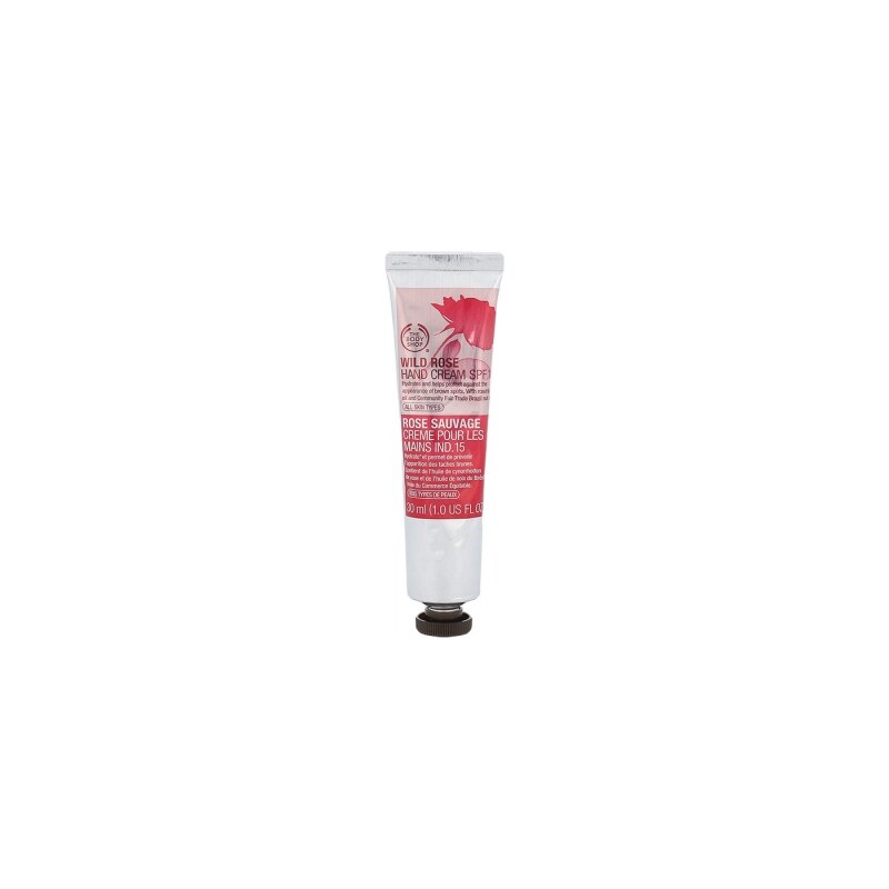The Body Shop Wild Rose SPF15 30 ml krém na ruce pro ženy