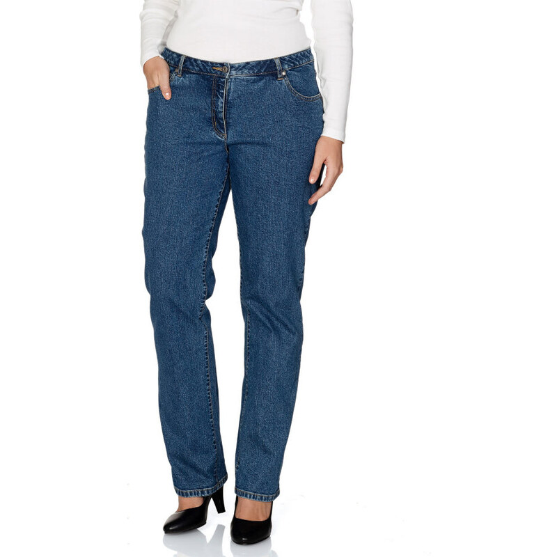 SHEEGO DENIM Strečové džíny,Denim středně modrá - Normální délka nohavic (N)