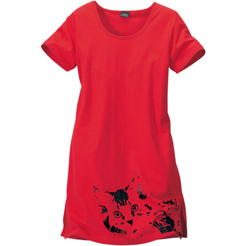 PETITE FLEUR Noční košile, Petite Fleur (2ks) červená + šedá