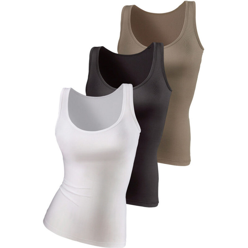 VIVANCE ACTIVE Topy, Vivance Aktive (sada 3 ks) khaki + černá + bílá