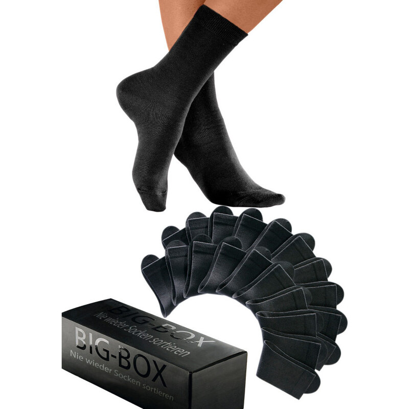Dámské ponožky, Big Box (20 párů) černá sada