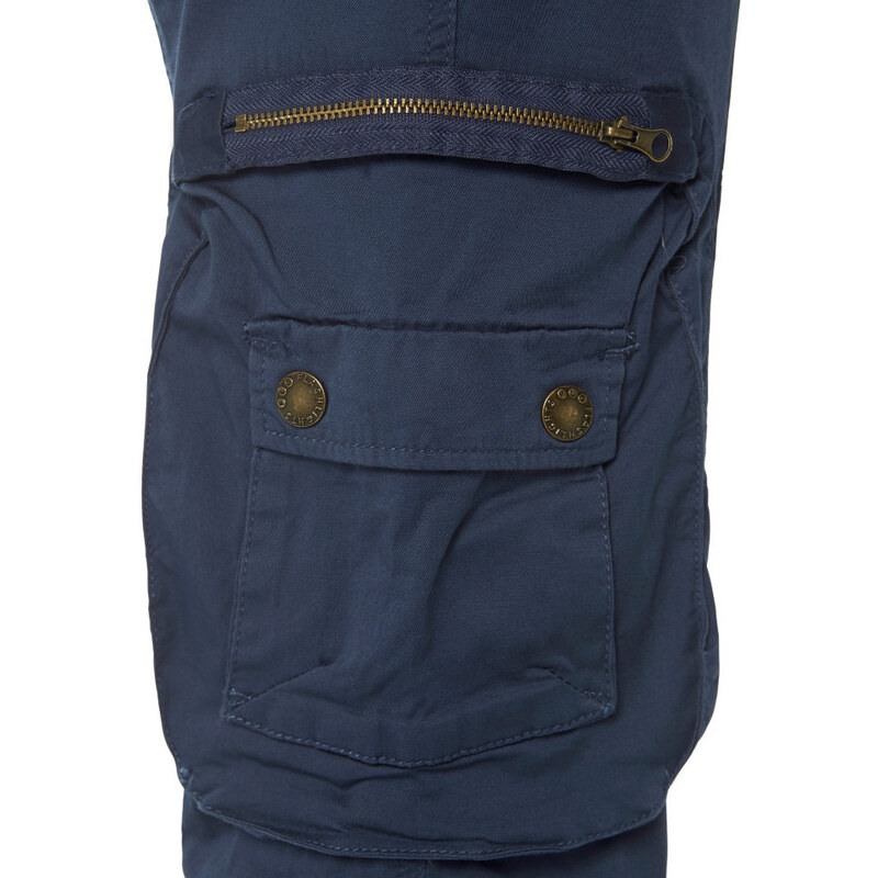 BOYSEN'S Strečové cargo kalhoty, Flashlights námořnická modrá - Kratší/delší provedení (K,L)