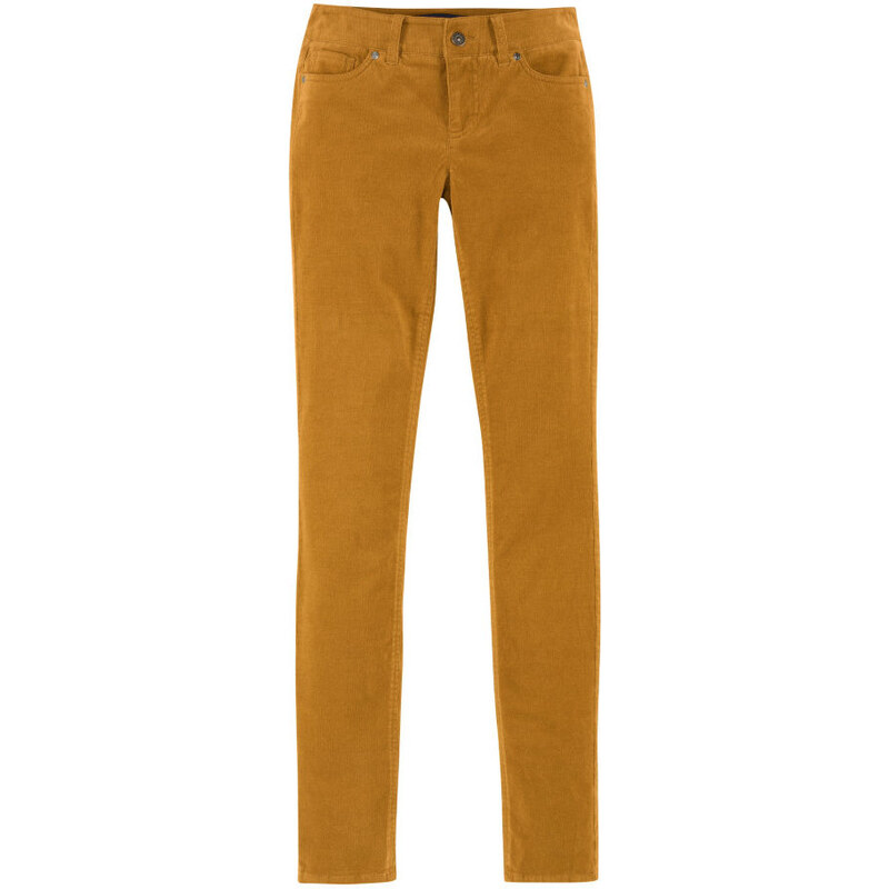 ARIZONA Strečové kordové džíny, Arizona žlutá - Normální délka (N)