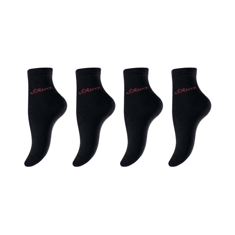 S.OLIVER Ponožky, s.Oliver (4 páry) 4x černá