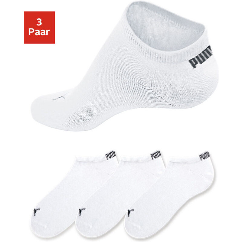 PUMA Nízké ponožky Puma (3 páry) 3x bílá