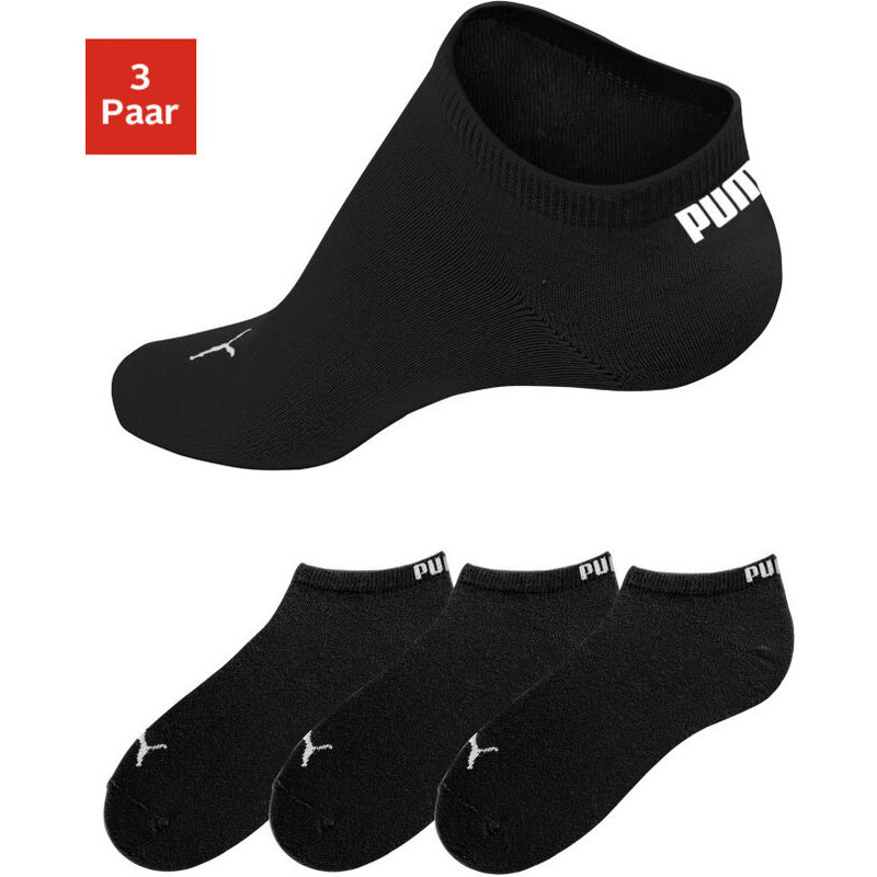 PUMA Nízké ponožky Puma (3 páry) 3x černá