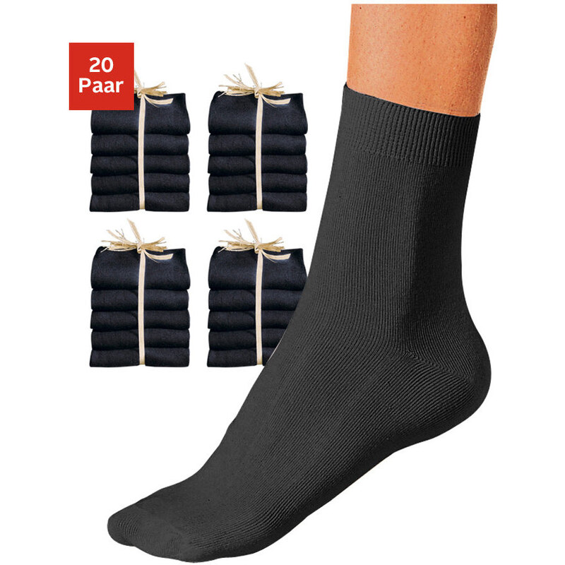 GO IN Dámské ponožky GO IN (20 párů) 20x černá