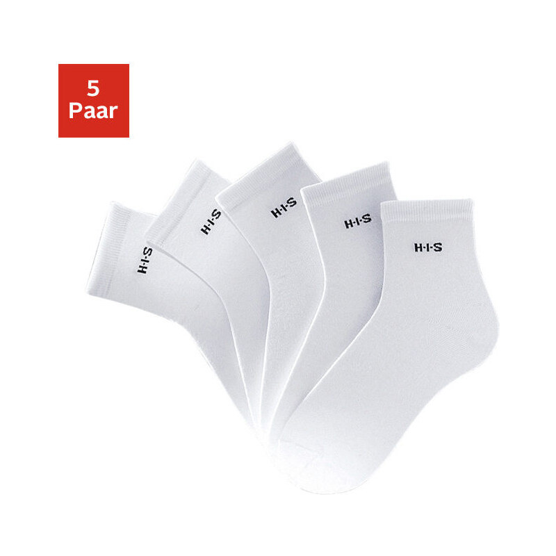 H.I.S Krátké ponožky, H.I.S (5 párů) 5x bílá