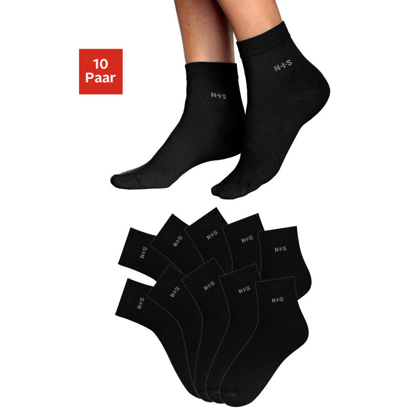 H.I.S Krátké ponožky, H.I.S (10 párů) 10x černá