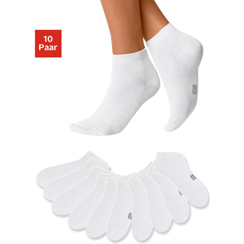 H.I.S Nízké ponožky H.I.S (10 párů) 10x bílá