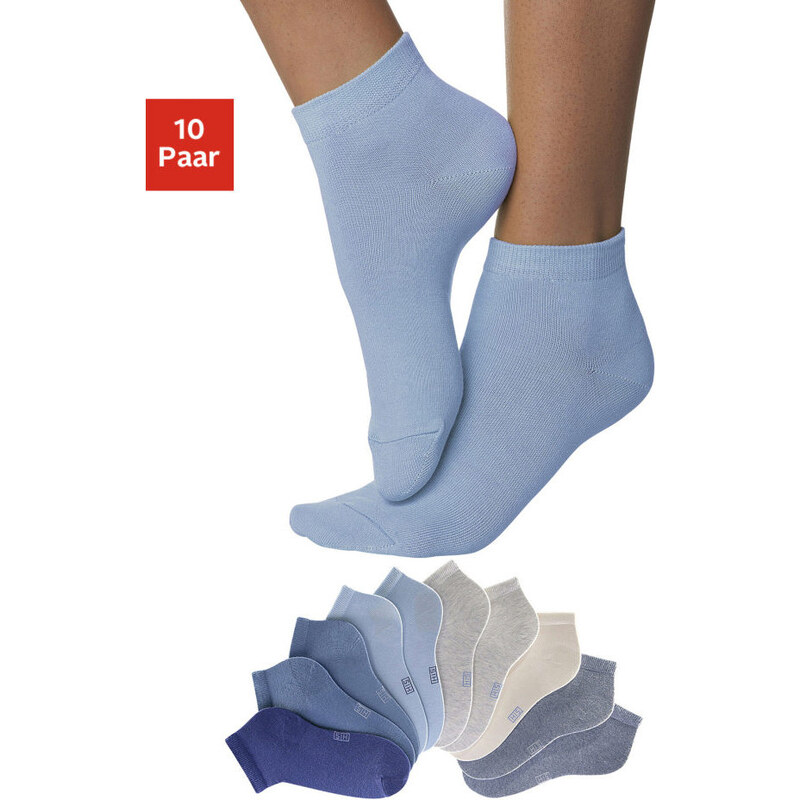 H.I.S Nízké ponožky H.I.S (10 párů) 10x modrá
