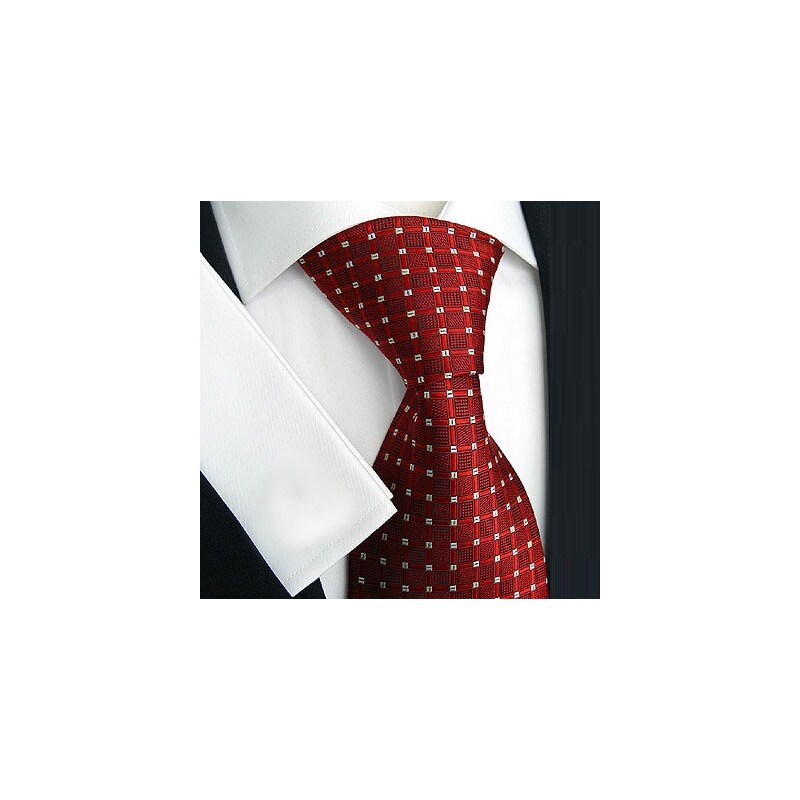 Manažerská kravata Beytnur 58-1 červená kostička