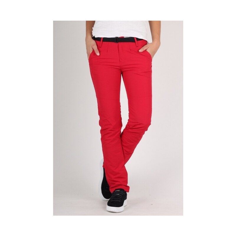 SAM 73 Dámské zateplené šusťákové kalhoty WK 603 red - červená