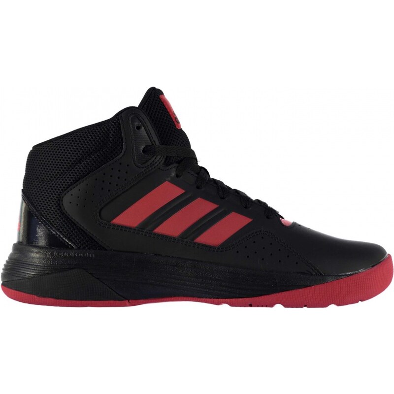 Adidas Cloudfoam Ilation Mid Basketball Shoes Mens, black/red