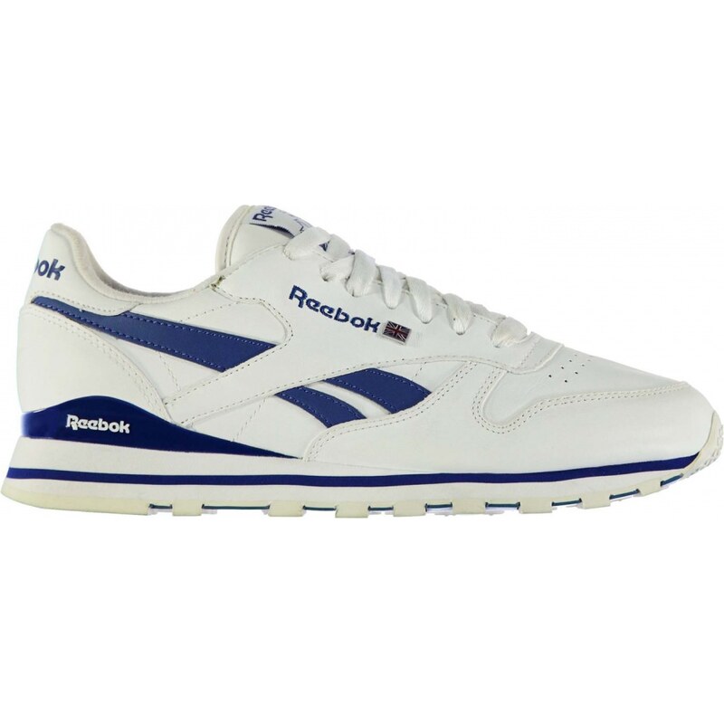 Reebok Classic Leather Clip Mens Trainers, white/handyblue