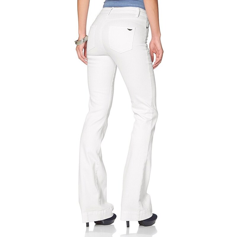 ARIZONA Zvonové džíny Arizona bílá - Kratší/delší provedení (K,L)
