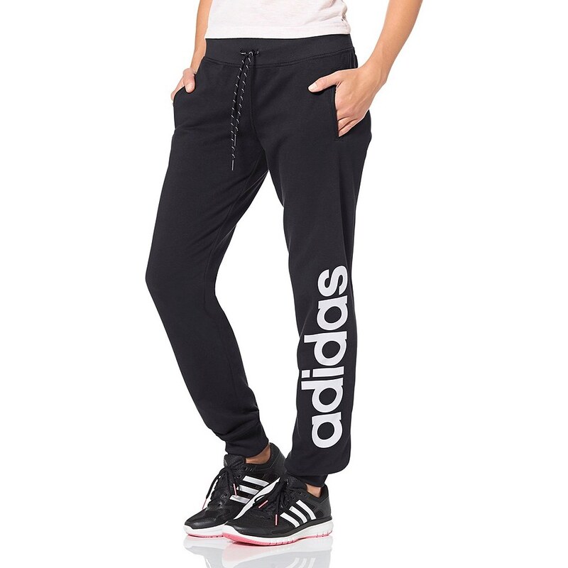 ADIDAS PERFORMANCE Joggingové kalhoty Adidas Performance černá/bílá - Krátká délka (K)