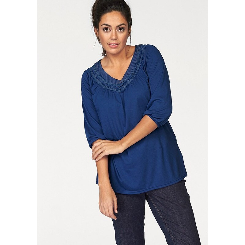 BOYSEN'S Tunikové tričko Boysen´s modrá - Normální délka (N)