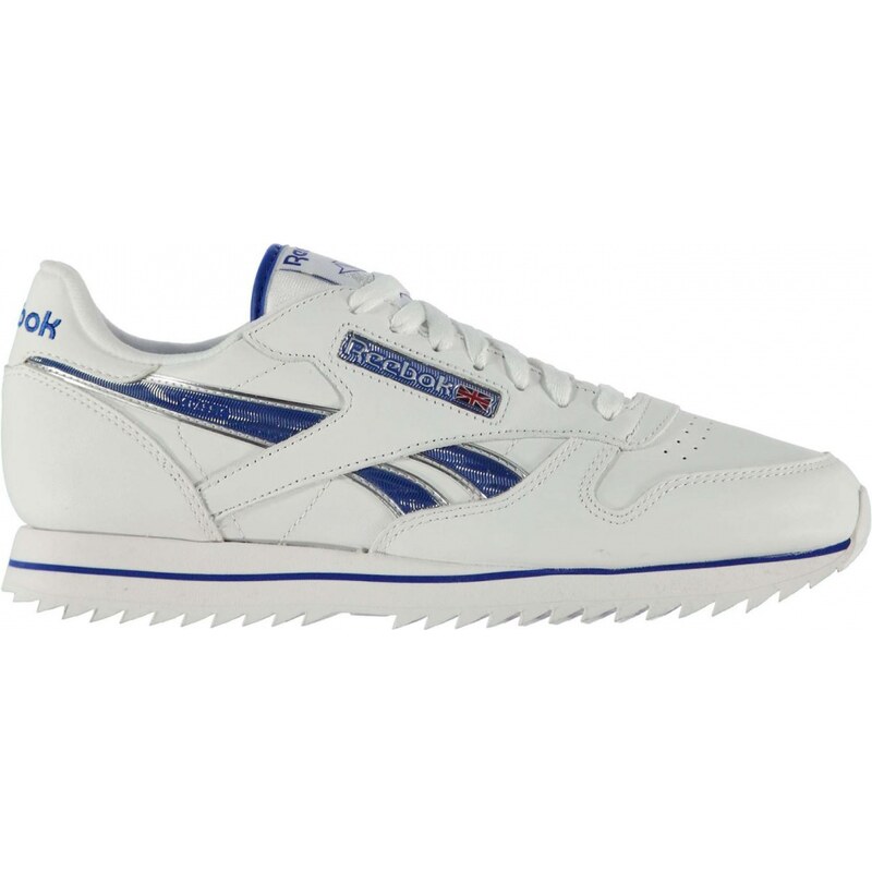 Reebok Classic Leather Etched Ripple III Mens Trainers, white/buffblue