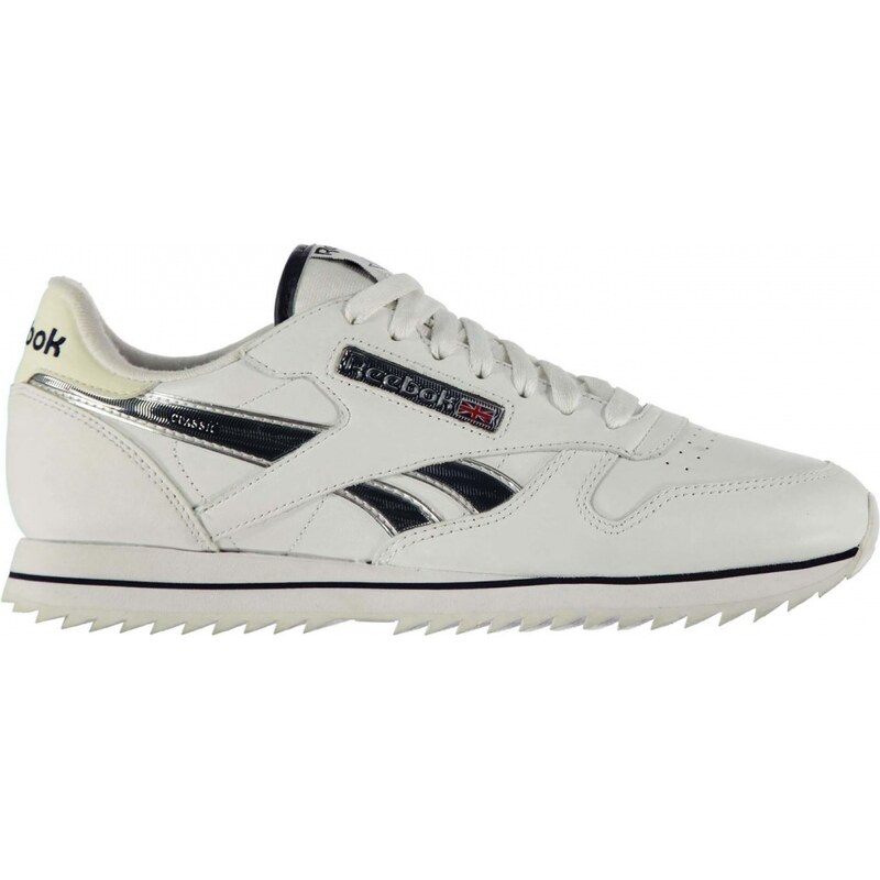 Reebok Classic Leather Etched Ripple III Mens Trainers, white/bluecadet