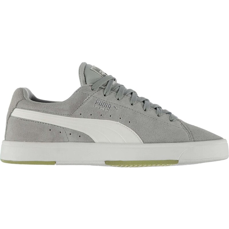 Puma Suede S Mens Trainers, grey/white