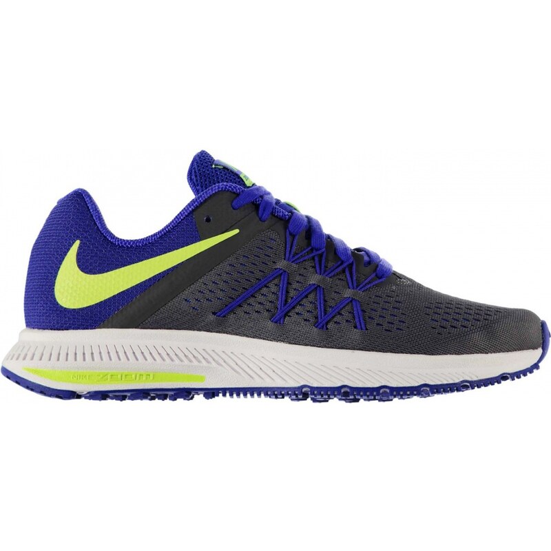 Nike Zoom Winflo 3 Running Shoes Mens, dkgrey/volt