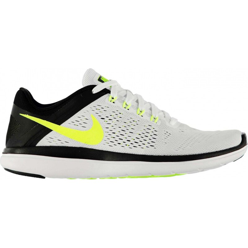 Nike Flex 2016 Mens Running Shoes, white/volt/blk