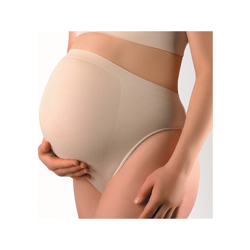 Hanna Style Bezešvé těhotenské kalhotky - antibakteriální tělová M