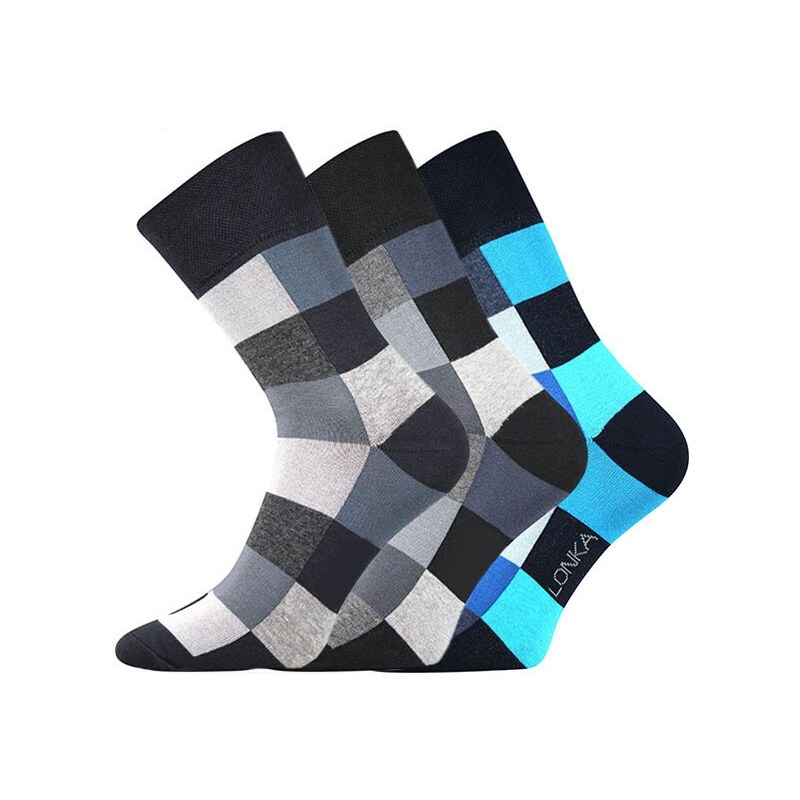 Lonka 3 pack ponožek Decube barevná 39-42