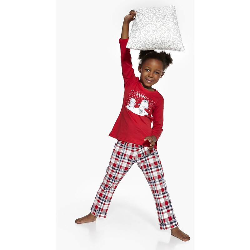 Cornette Dívčí pyžamko It´s Easy červená 86