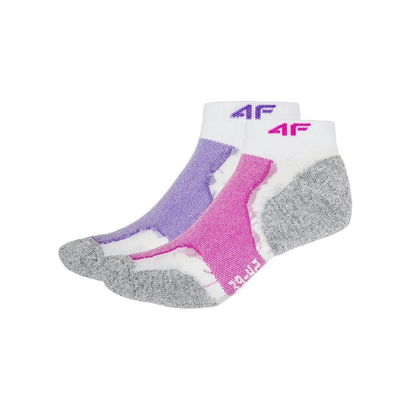 4F Dámské sportovní ponožky Violet - 2pack barevná 39-42