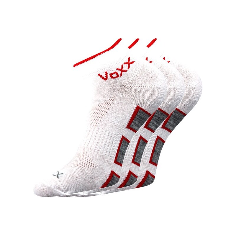 VOXX Univerzální sportovní ponožky Dukaton 3pack bílá 43-46