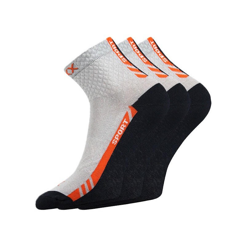 VOXX Univerzální sportovní ponožky Pius 3pack světlešedá 43-46