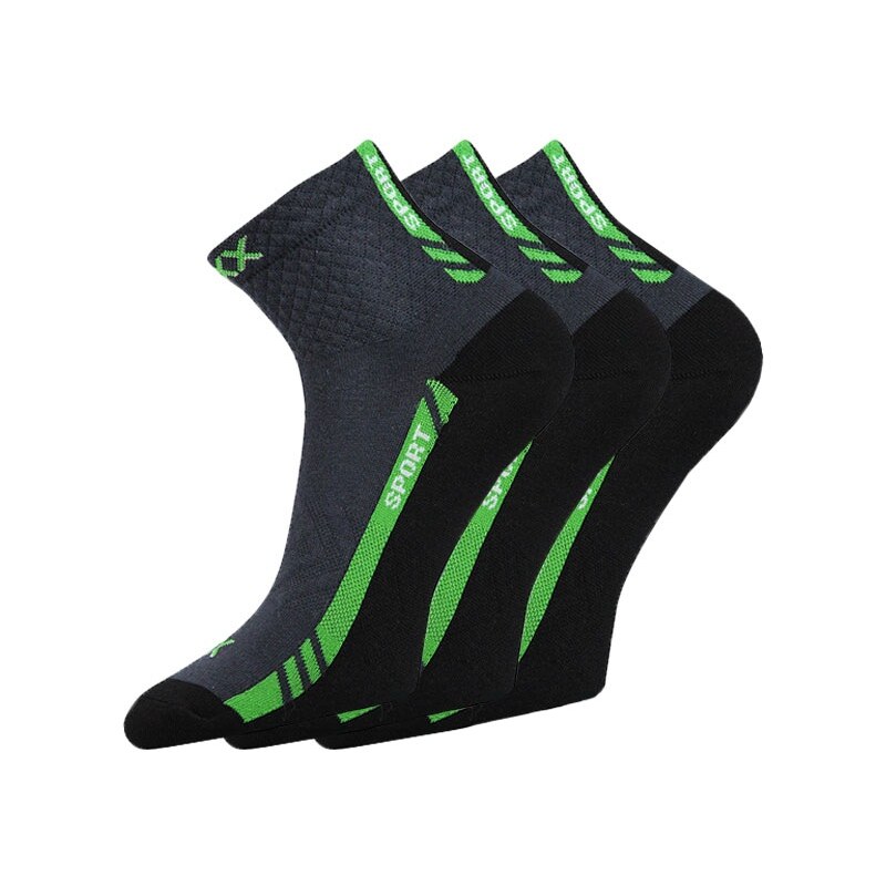 VOXX Univerzální sportovní ponožky Pius 3pack tmavěšedá 35-38