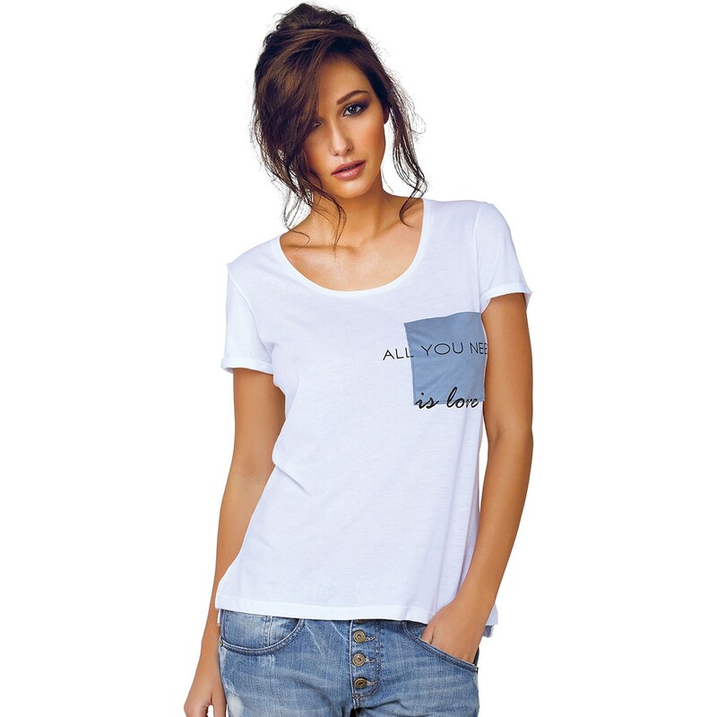 Dámské tričko Jadea 4545v1 s modalem bílá M/L
