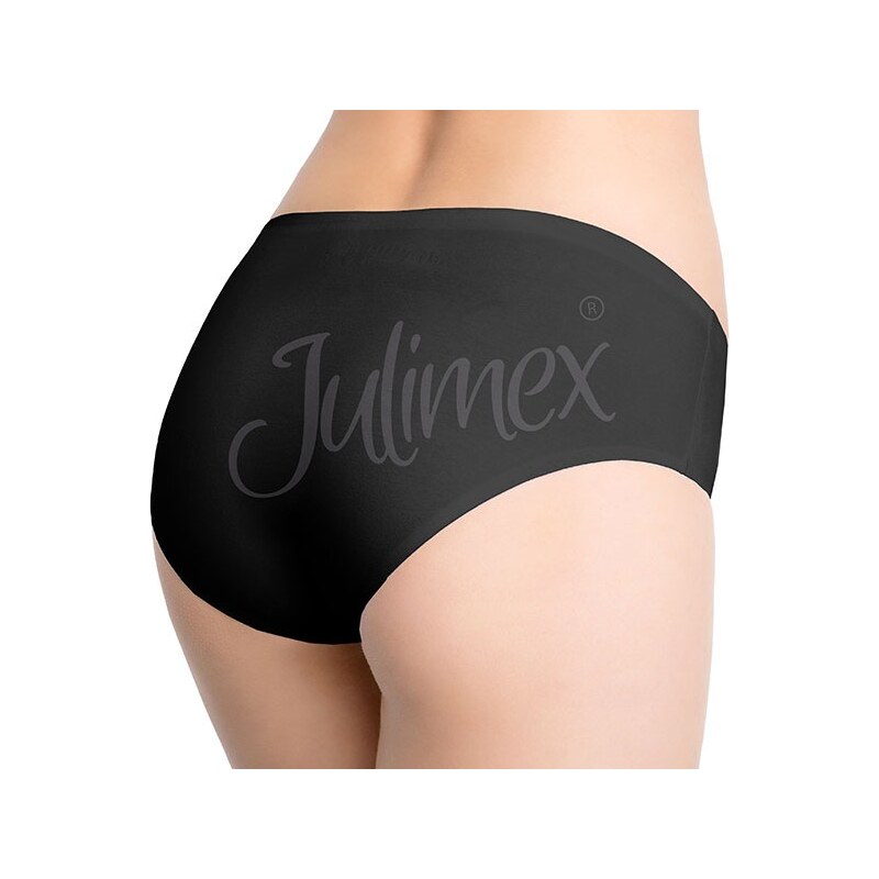 Julimex Bavlněné kalhotky Invisible Line černá XXL