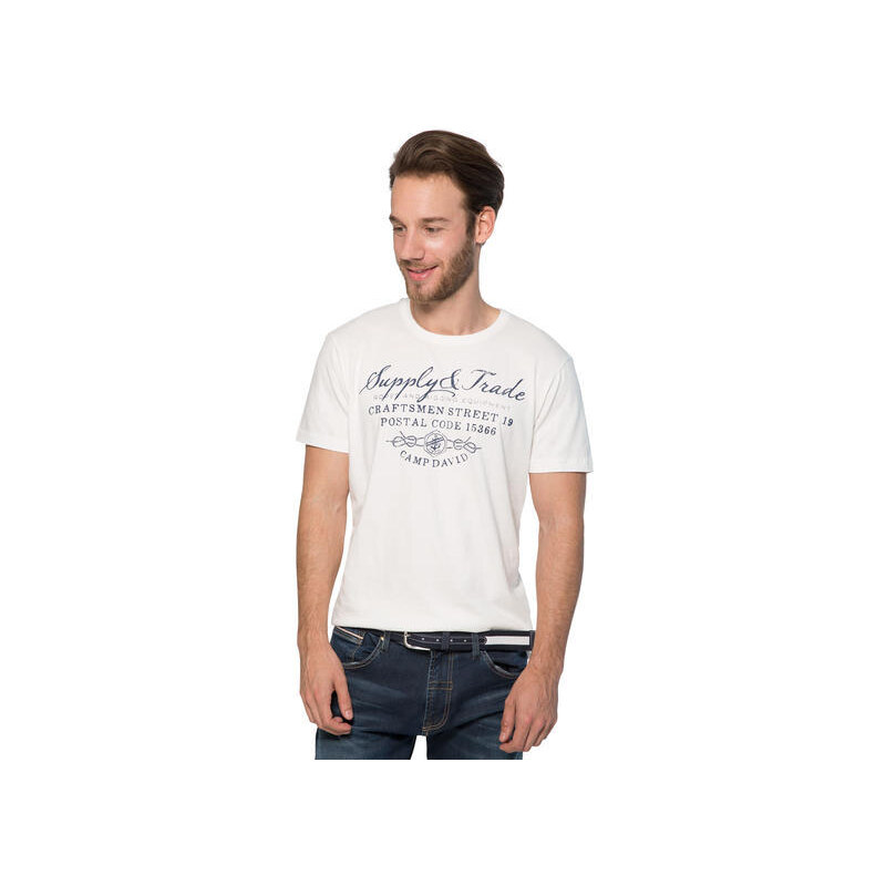 bílé tričko s krátkým rukávem|XL Camp David 506267