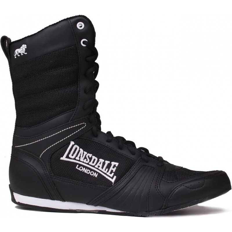 Lonsdale Contender Boxing Boots Mens, black/white