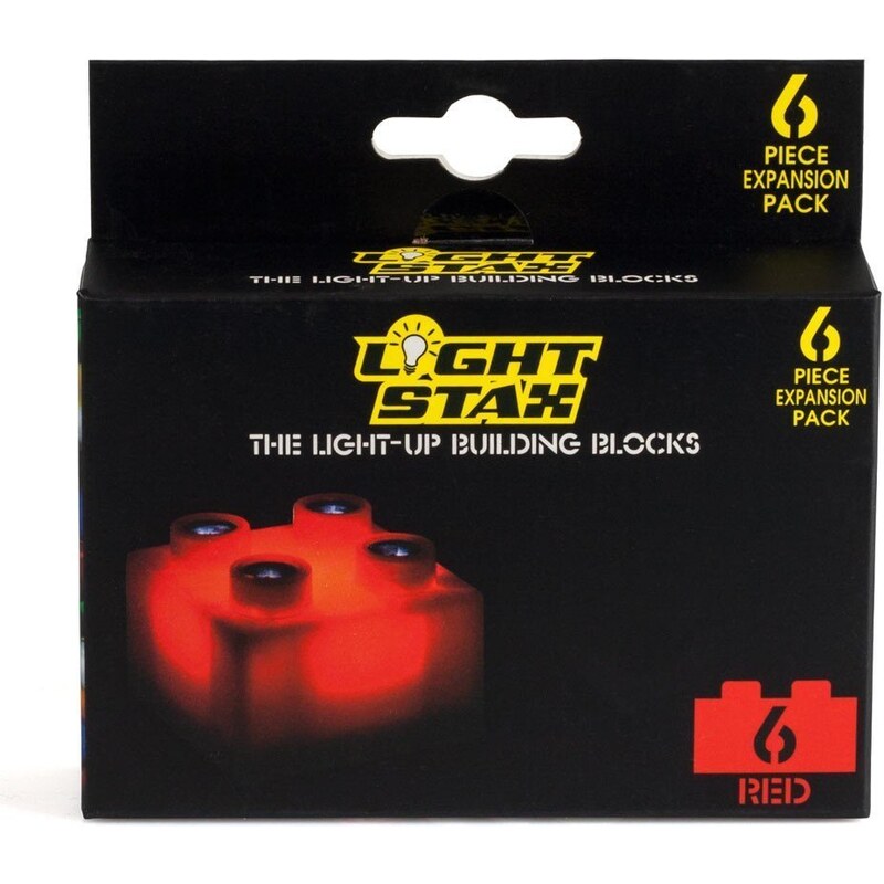 Light Stax Rozšiřující set – 6 kostek červených