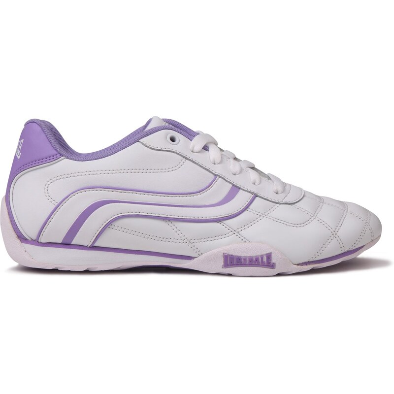 Lonsdale Camden Ladies Trainers, white/lavender