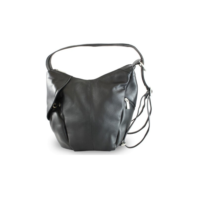Černý dámský kožený batoh/kabelka Khalesi