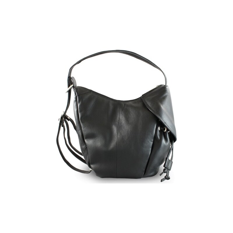 Černý dámský kožený batoh/kabelka Khalesi