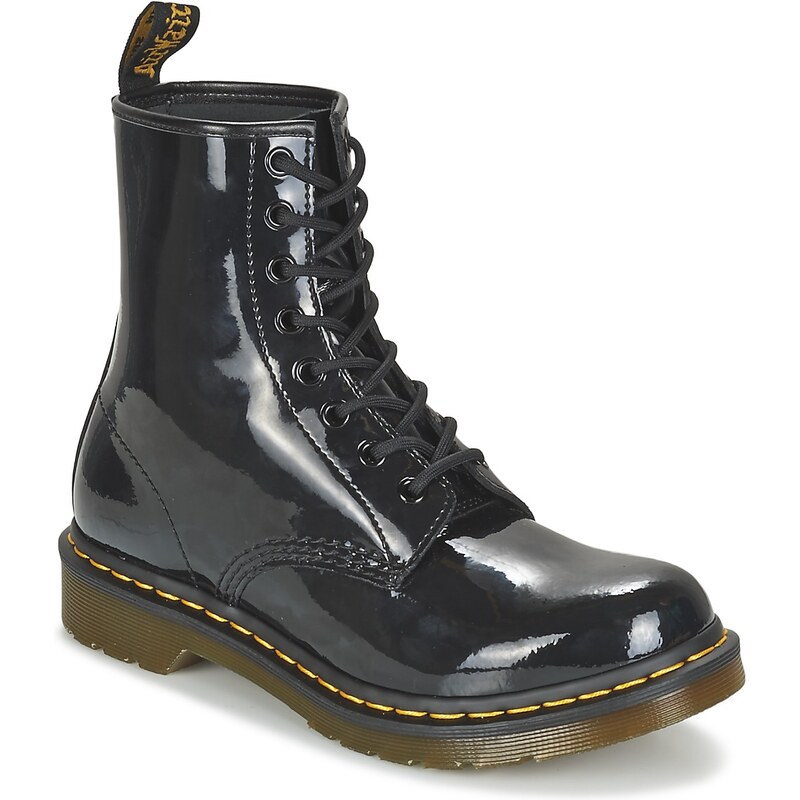 Dr. Martens Kotníkové boty 1460 W BLACK PATENT LAMPER