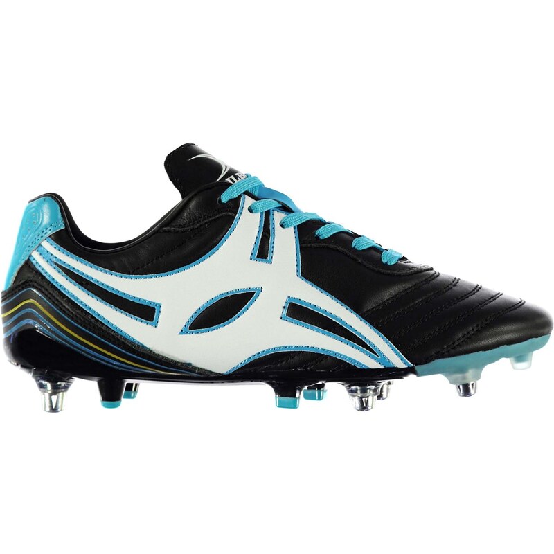 Gilbert Jink Pro Mens Rugby Boots, black/blue/whit