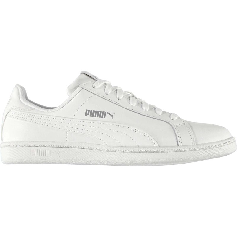 Puma Smash Leather Mens Trainers, white/white
