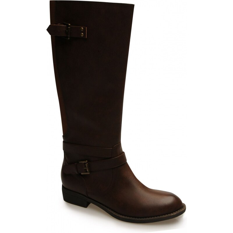 Miso Mai Casual Riding Boots Ladies, brown/brass